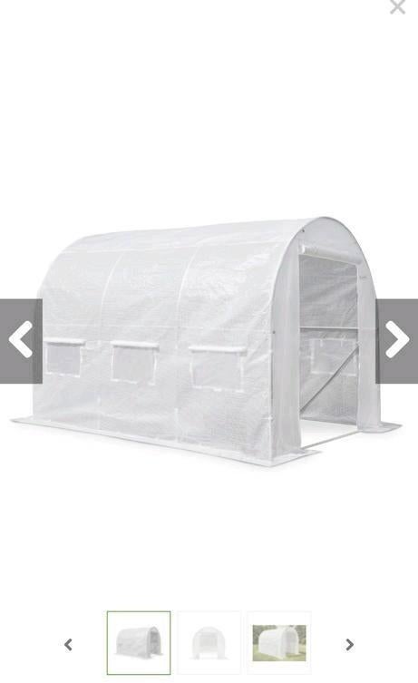 Tunnel kas 2x3m wit. NIEUW., Ophalen, Folie, Aluminium, Kweekkas