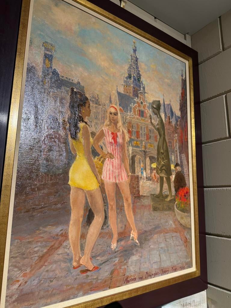 Harry Maas, 2 dames in Nijmegen, staat in boek van Harry!, Ophalen