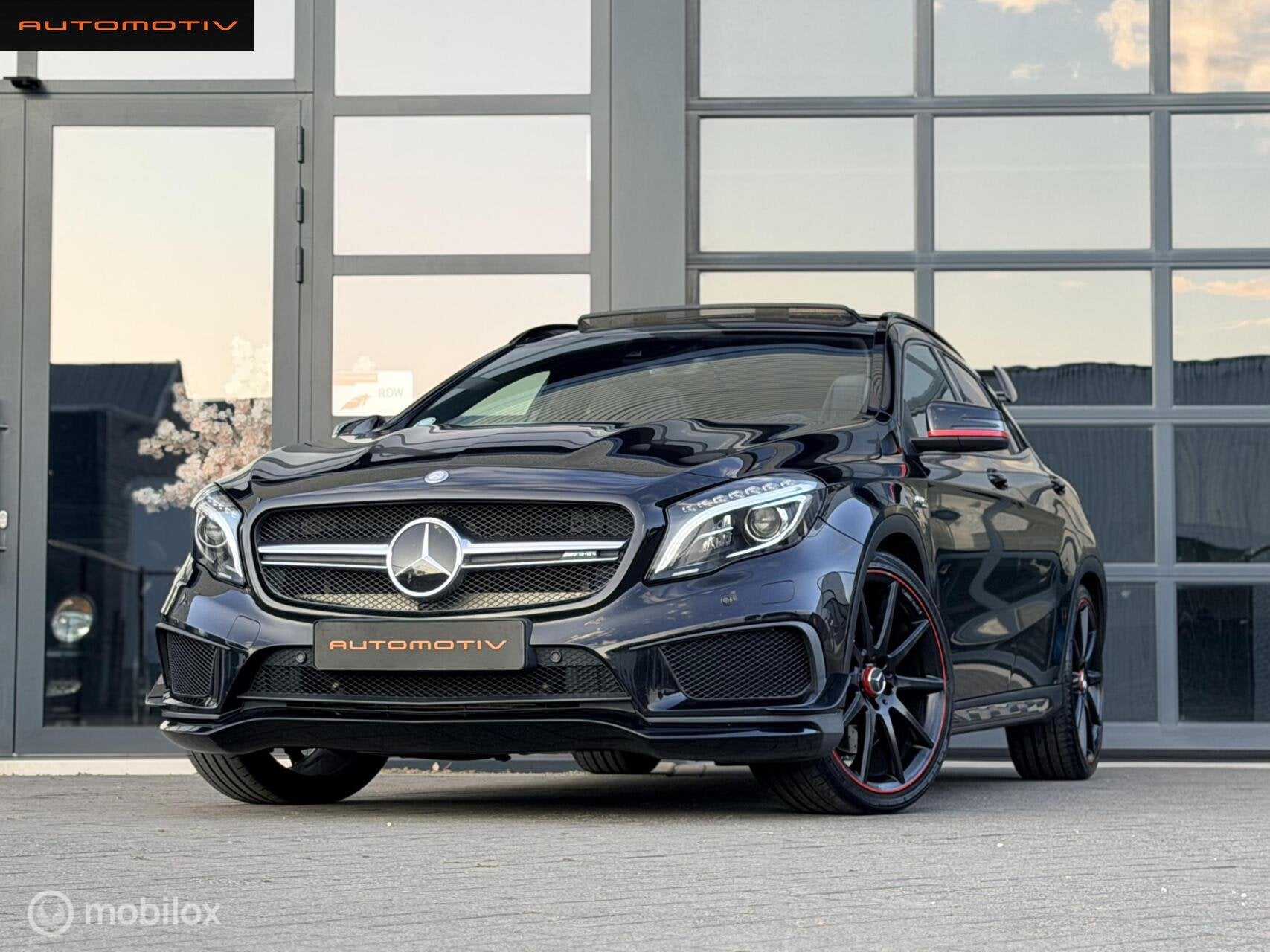 Mercedes GLA-klasse AMG 45 4Matic Edition 1 PANO / AMG SEATS, Gebruikt, Euro 6, 4 cilinders, 360 pk