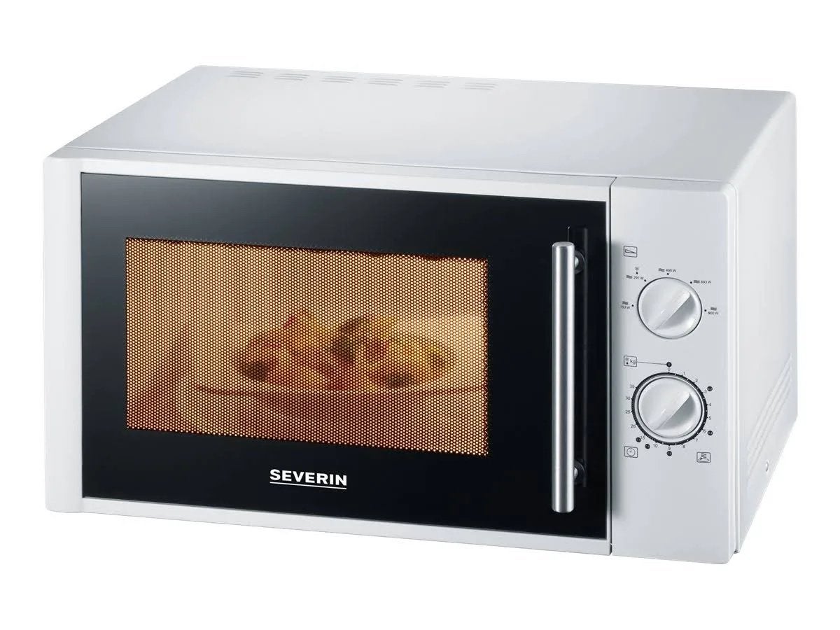 Severin Magnetron MW 7873 - 28L, 900W, Wit, Witgoed en Apparatuur, Magnetrons, Nieuw, Vrijstaand, Magnetron, 45 tot 60 cm, Draaiplateau