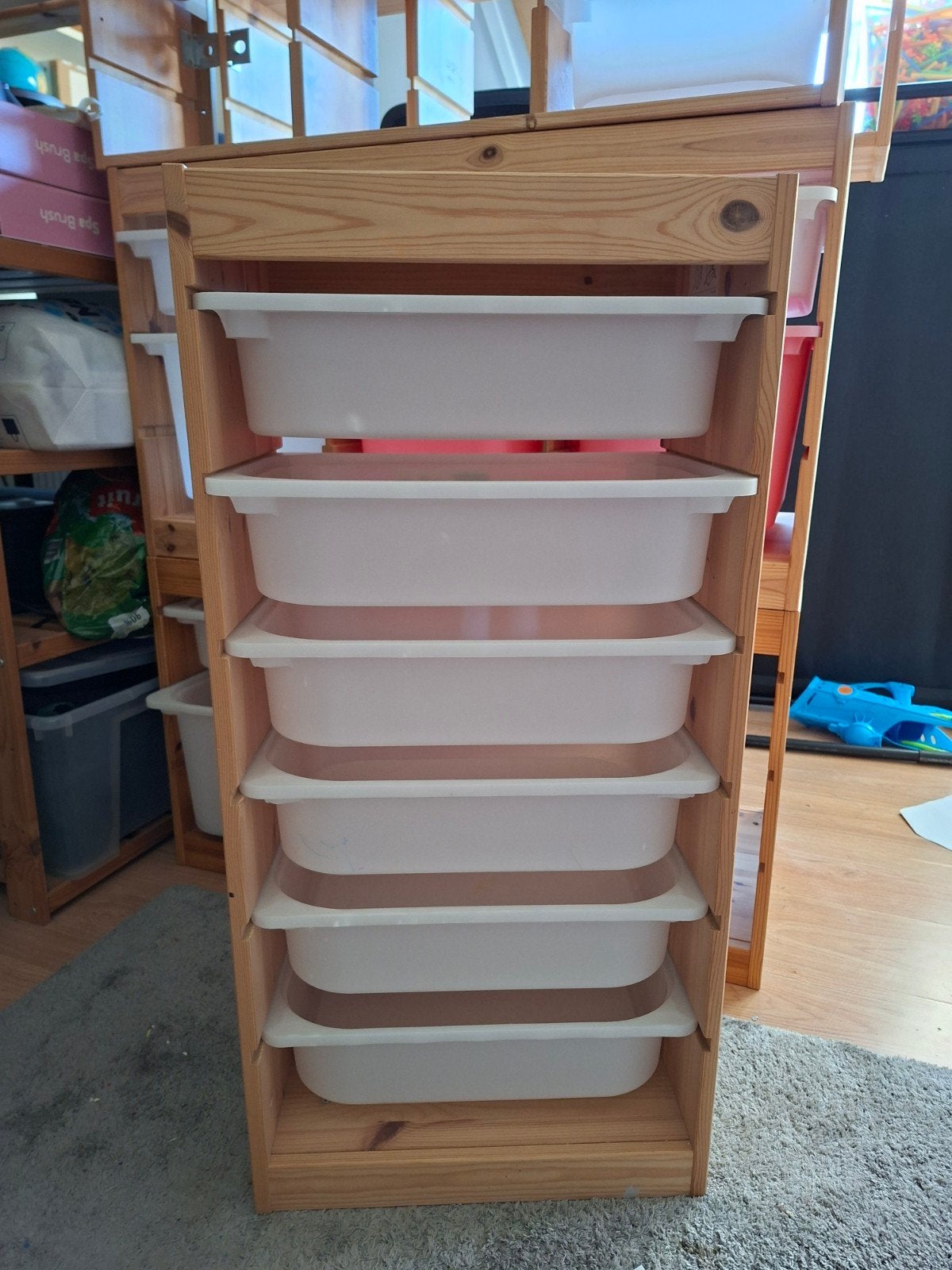 IKEA Trofast opbergkast met bakken, Gebruikt, 105 cm of meer, Ophalen of Verzenden, Minder dan 50 cm