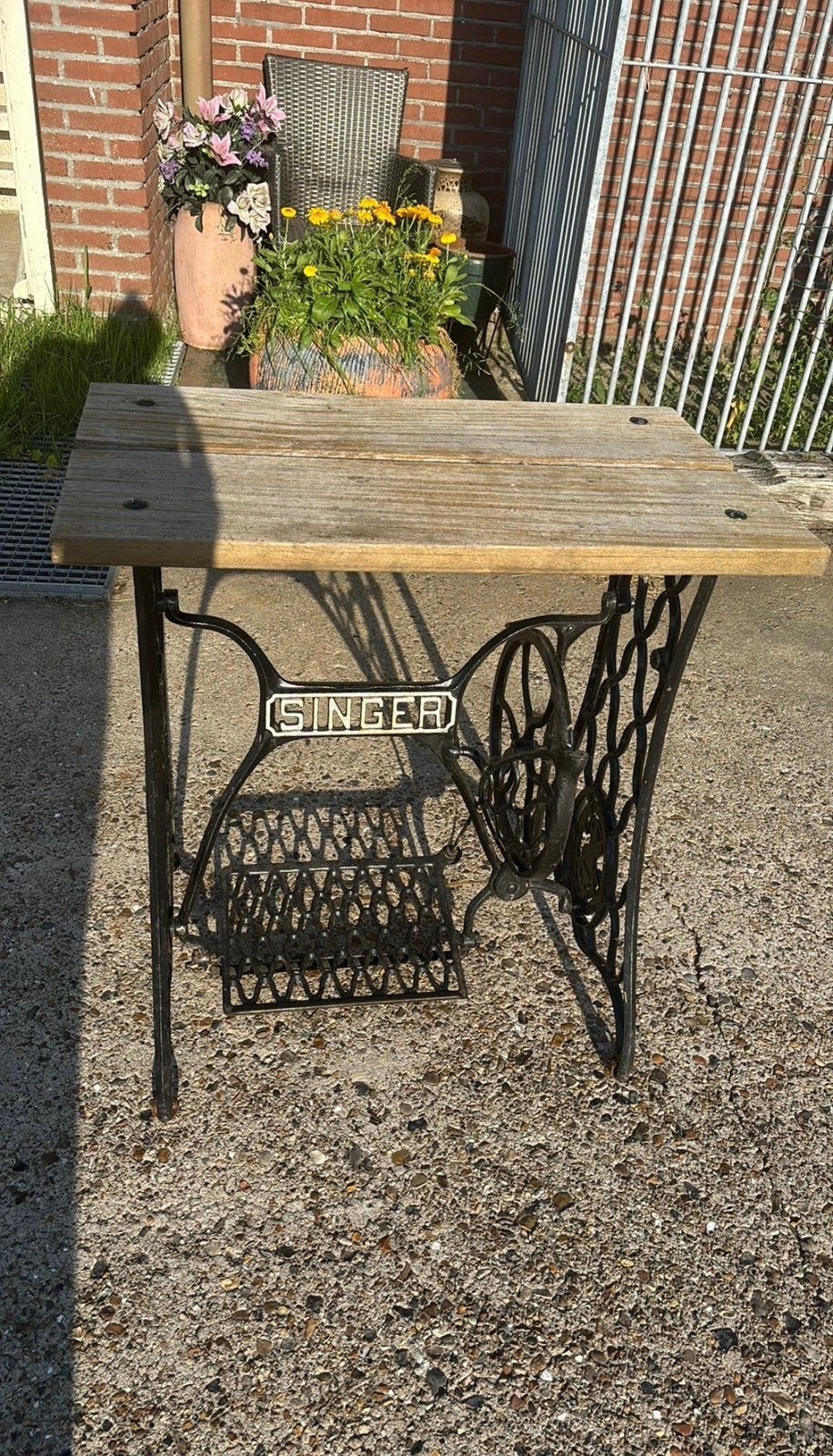 Tuintafel, Ophalen