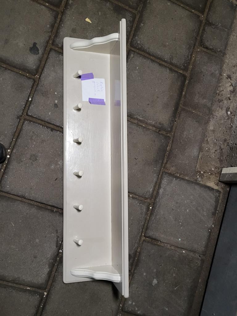 Te Koop: houten kapstok cremewit forelkleur, Huis en Inrichting, Ophalen, Hout, Wandkapstok, Minder dan 100 cm
