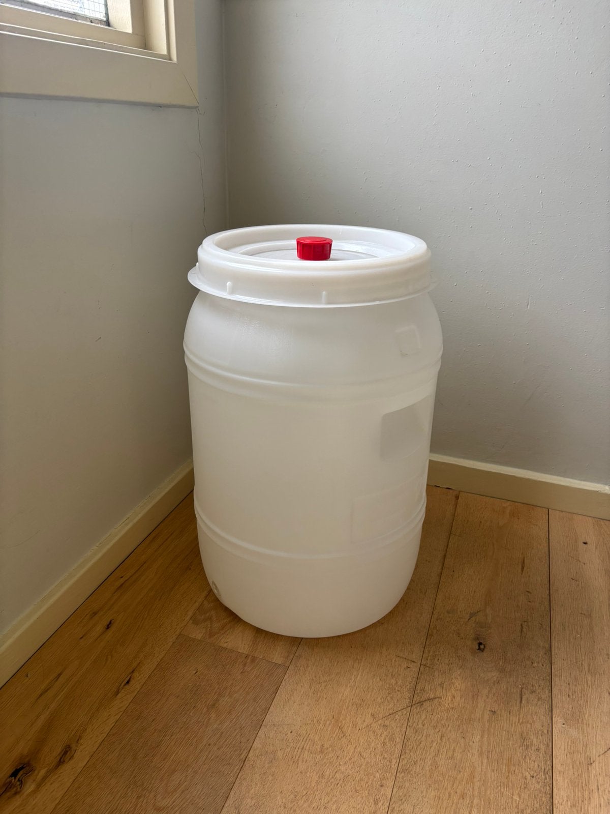 Kunstof ton voor opslag van voeding, Doe-het-zelf en Verbouw, Ophalen, Gebruikt, Overige typen, 50 cm of meer
