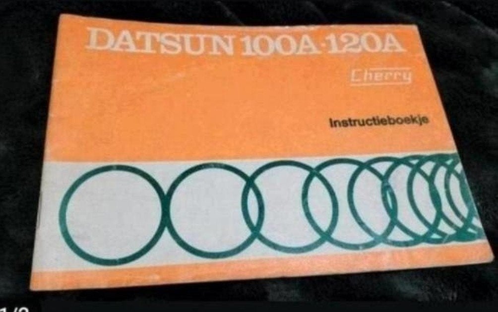 DATSUN NISSAN 100A/120A handleiding Nederlandstalig, Ophalen of Verzenden