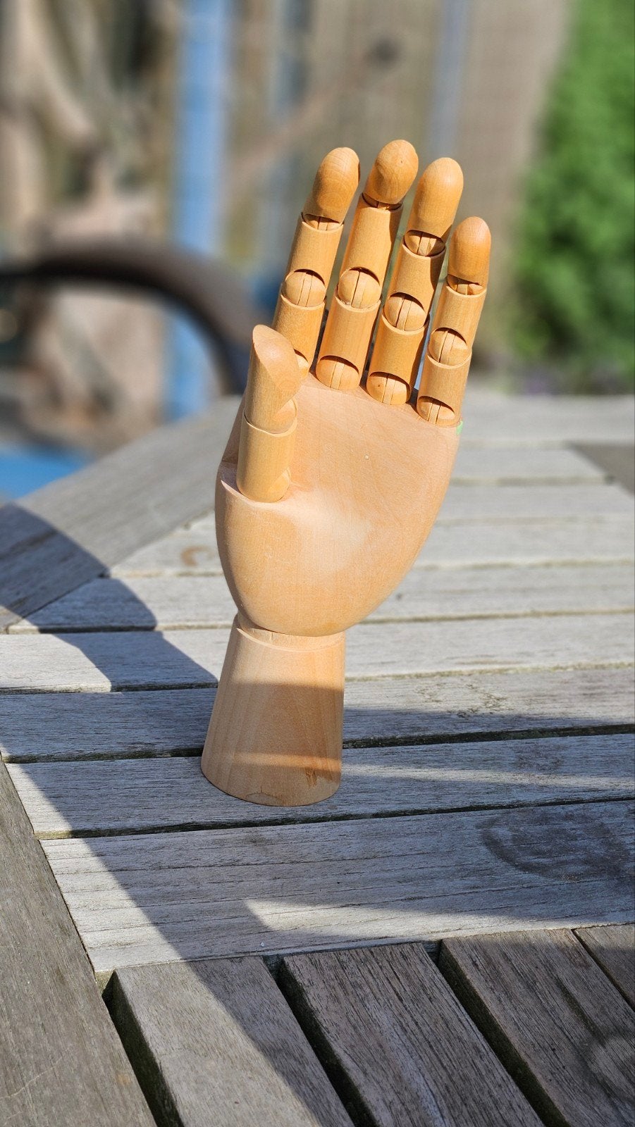 Beweegbaar Ringenstandaard - Houten Handmodel, Overige typen, Beige, Nieuw, Hout