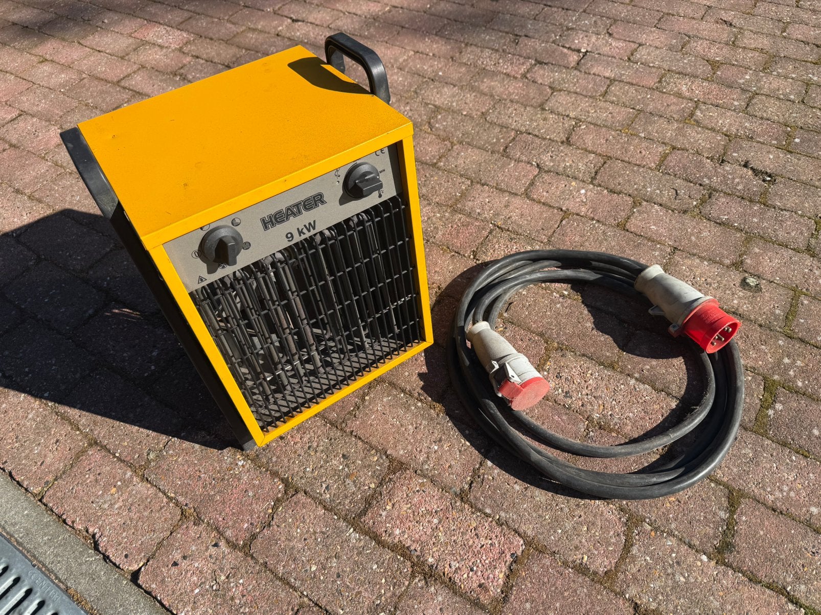 Elektrische kachel van 9 kW, 400v, incl aansluitkabel, Ophalen, Zo goed als nieuw