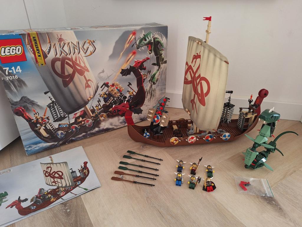 Lego 7018 Viking Ship challenges the Midgard Serpent, Lego, Ophalen of Verzenden, Zo goed als nieuw, Castle