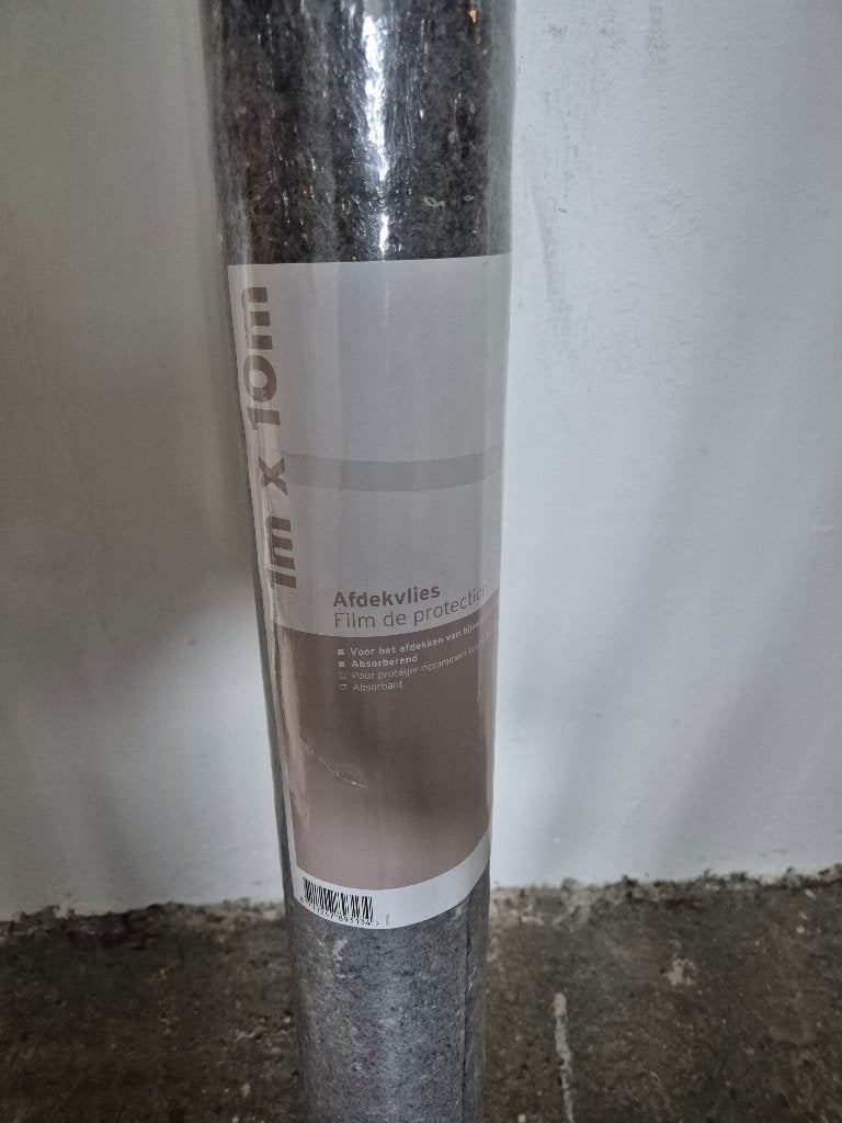 GAMMA afdekvlies absorberend op rol 1m x10m, Doe-het-zelf en Verbouw, Ophalen, Nieuw, 10 tot 15 m², Folie