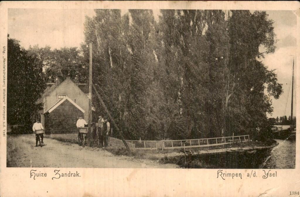 Krimpen - Huize Zandrak - Oever, Ophalen of Verzenden, Voor 1920, Ongelopen, Zuid-Holland