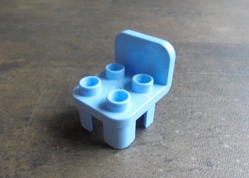 Lego Duplo Furniture Chair with Rounded Back (zie foto's) 4, Kinderen en Baby's, Ophalen of Verzenden, Gebruikt, Losse stenen