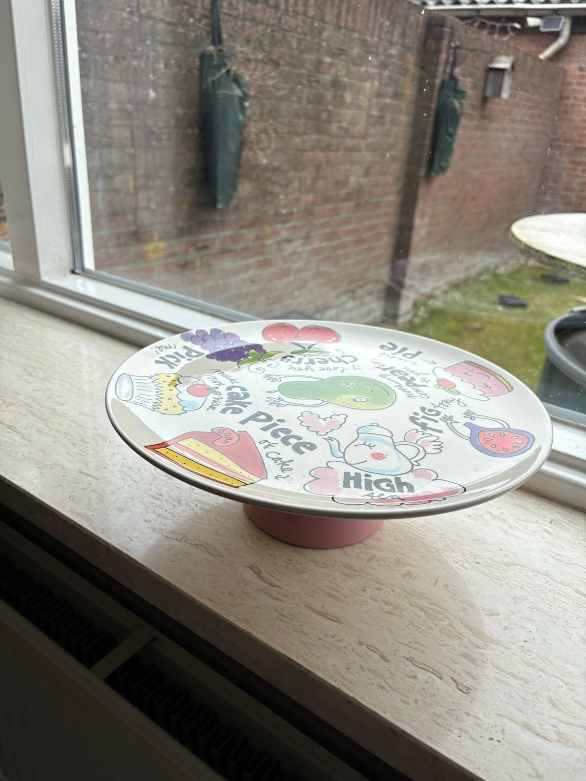 Blond Amsterdam gebakschaal 'High Tea' - Zo goed als nieuw, Ophalen, Keramiek, Overige typen, Zo goed als nieuw