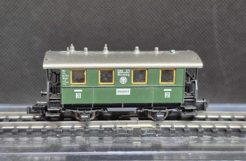 Fleischmann 8052 - DRG 'Lokalbahn' Pers.wagen Bci (16371), Gebruikt, Gelijkstroom, Fleischmann, Wagon