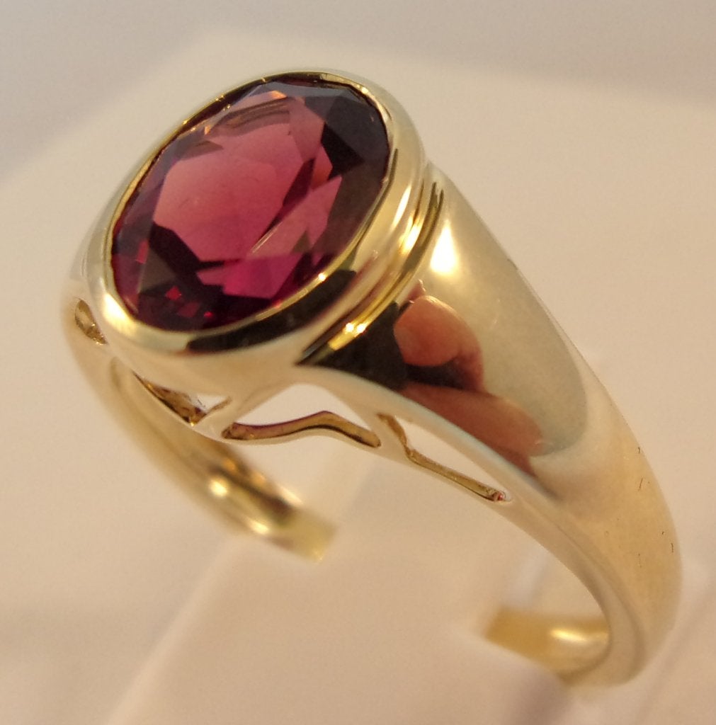 Nieuwe gouden ring met Rhodoliet, Harry Ivens, designer, 18 tot 19, Verzenden, Nieuw, Dame of Heer