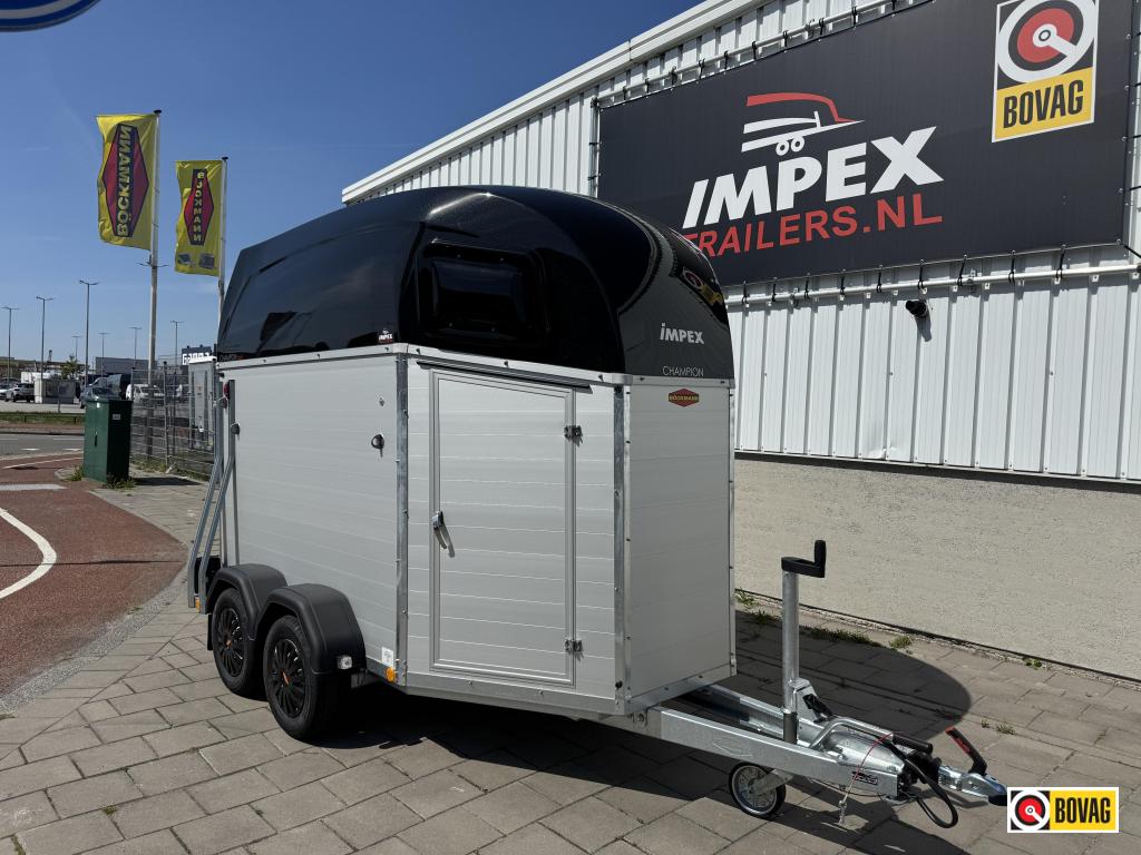 Bij Impex Bockmann Champion 2-paards aluminium / zadelkamer, Nieuw, Aluminium, 2-paards trailer