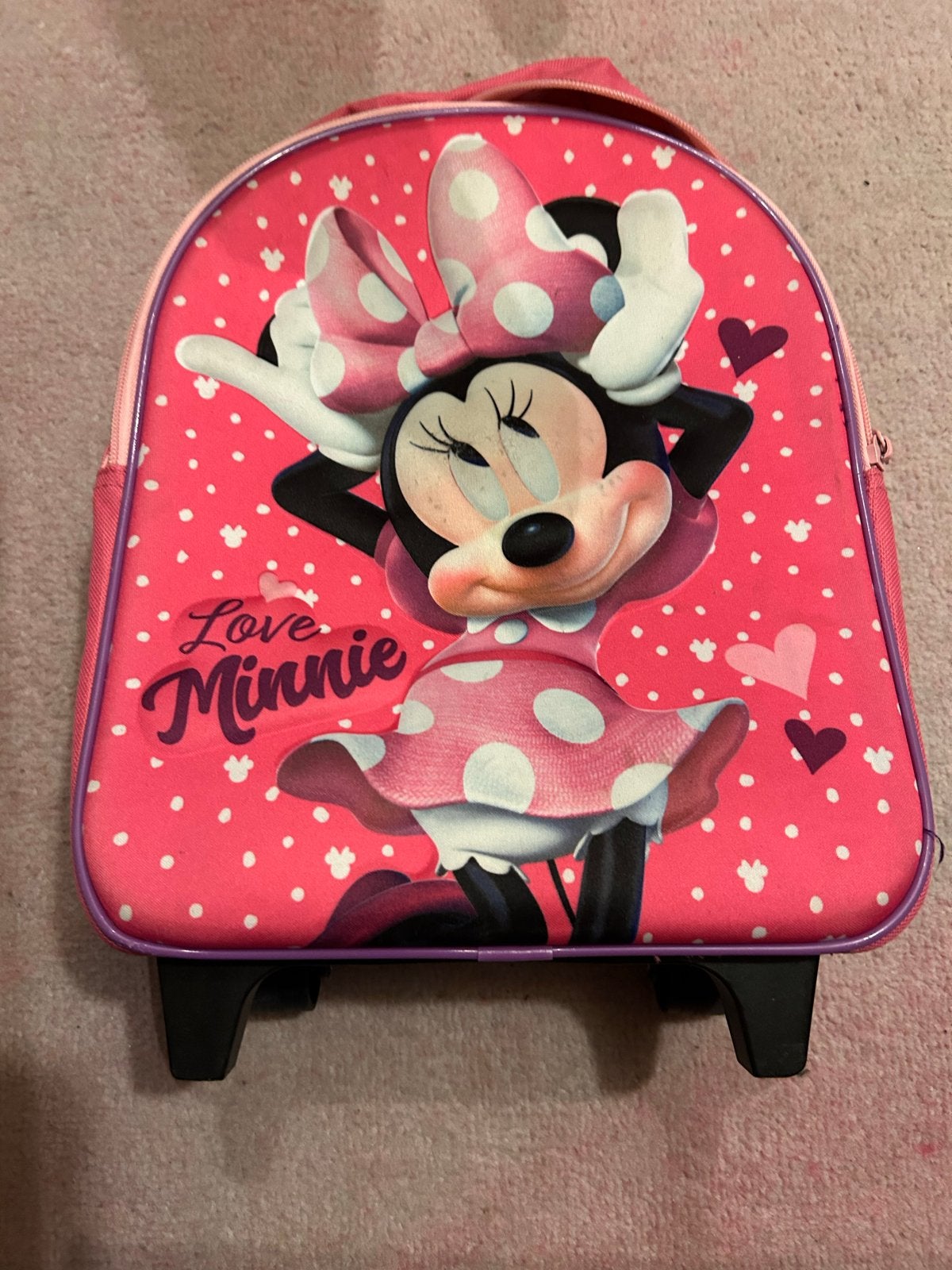 Minnie Mouse Trolley Rugzak voor Kinderen, Ophalen, Gebruikt, Rugtas, Roze