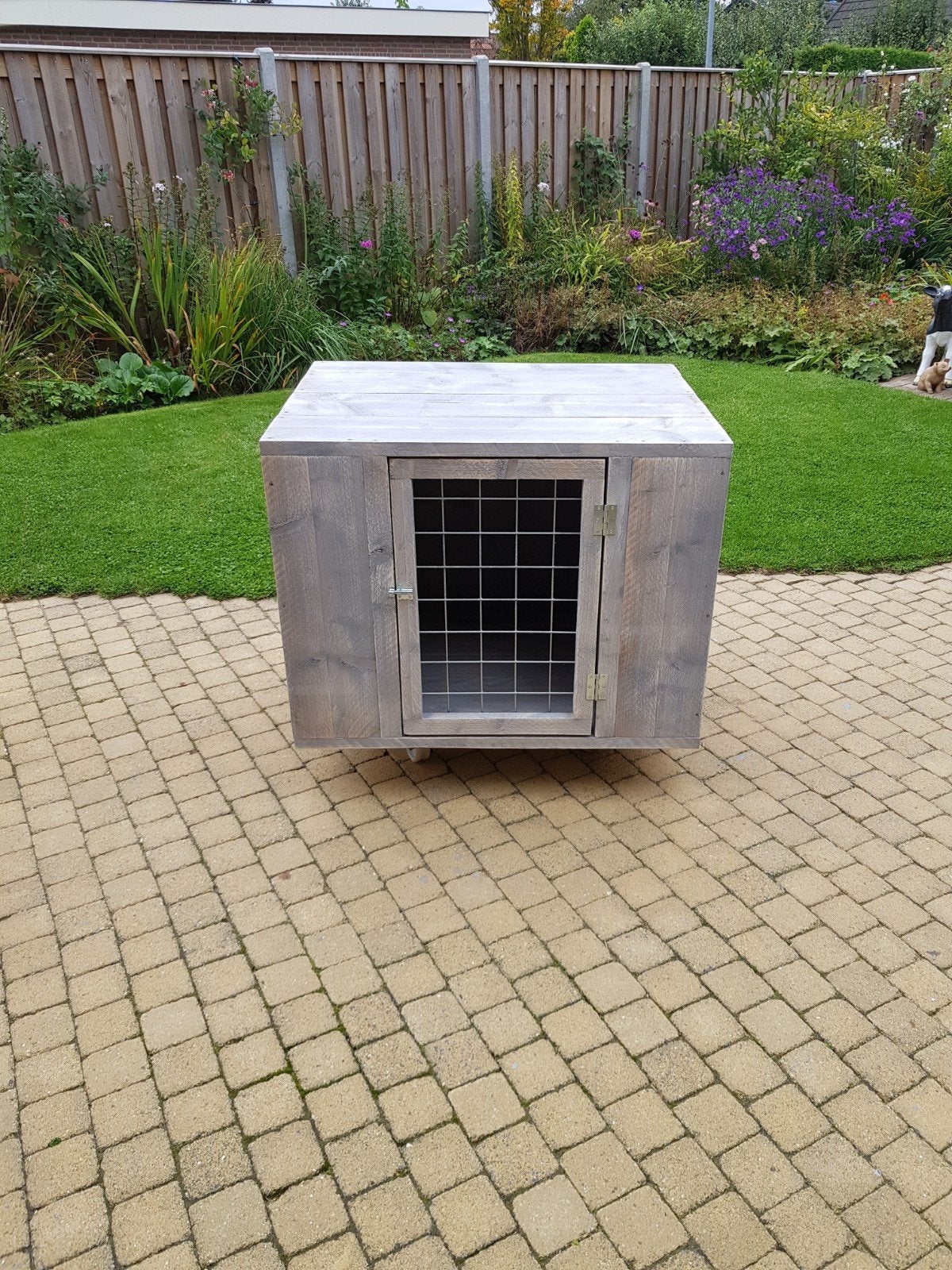 honden bench steigerhout 2, Ophalen