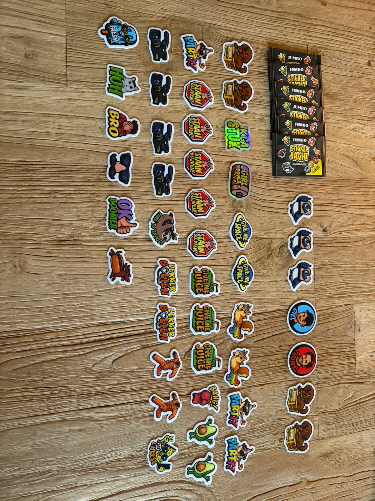 Jumbo sticker-jacht stickers, Ophalen, Zo goed als nieuw