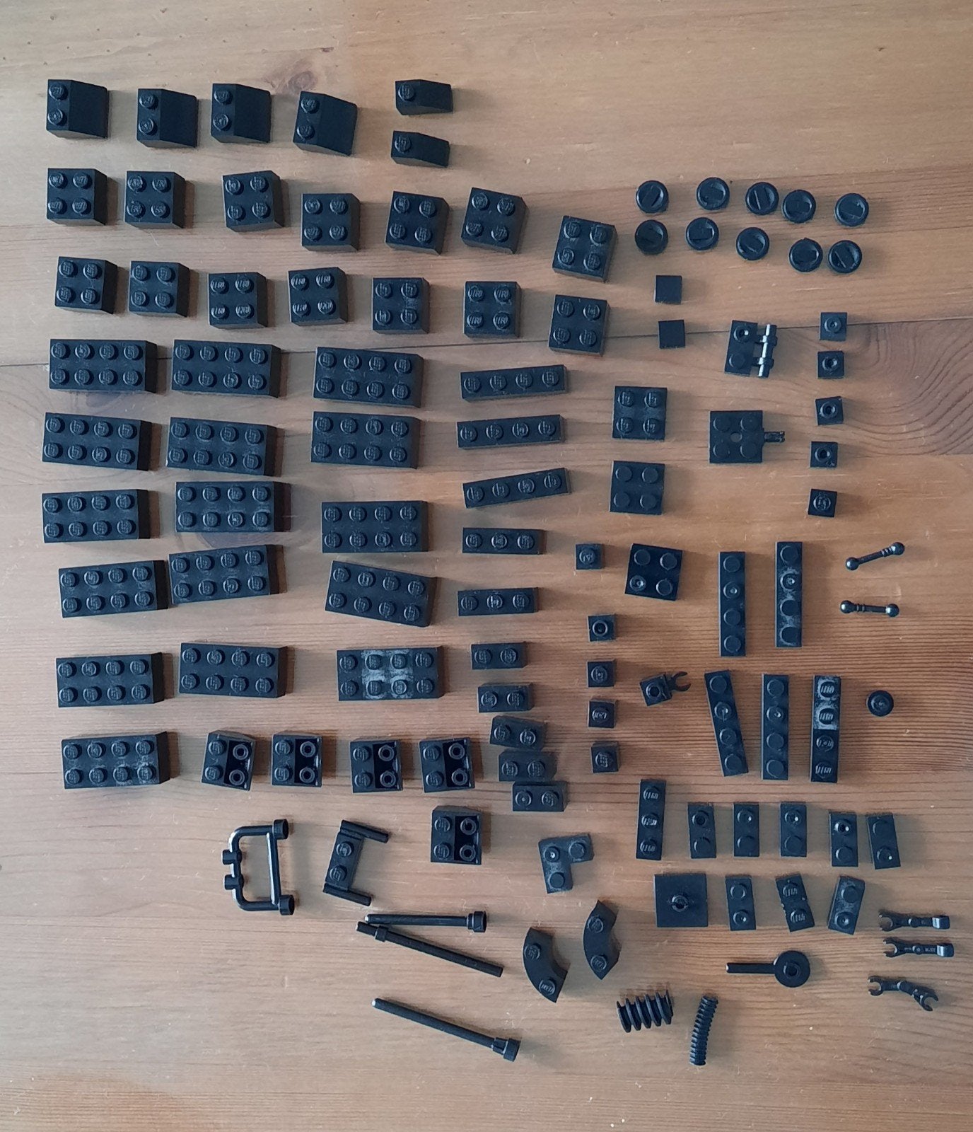 Zwarte LEGO onderdelen - diverse stenen en accessoires, Ophalen of Verzenden