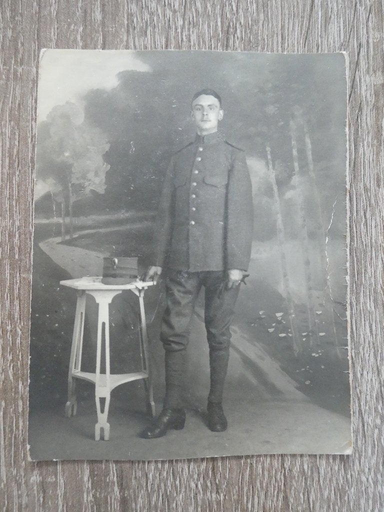 Fotokaart Nederlandse militair, Verzamelen, Ophalen of Verzenden, Landmacht, Nederland, Foto of Poster