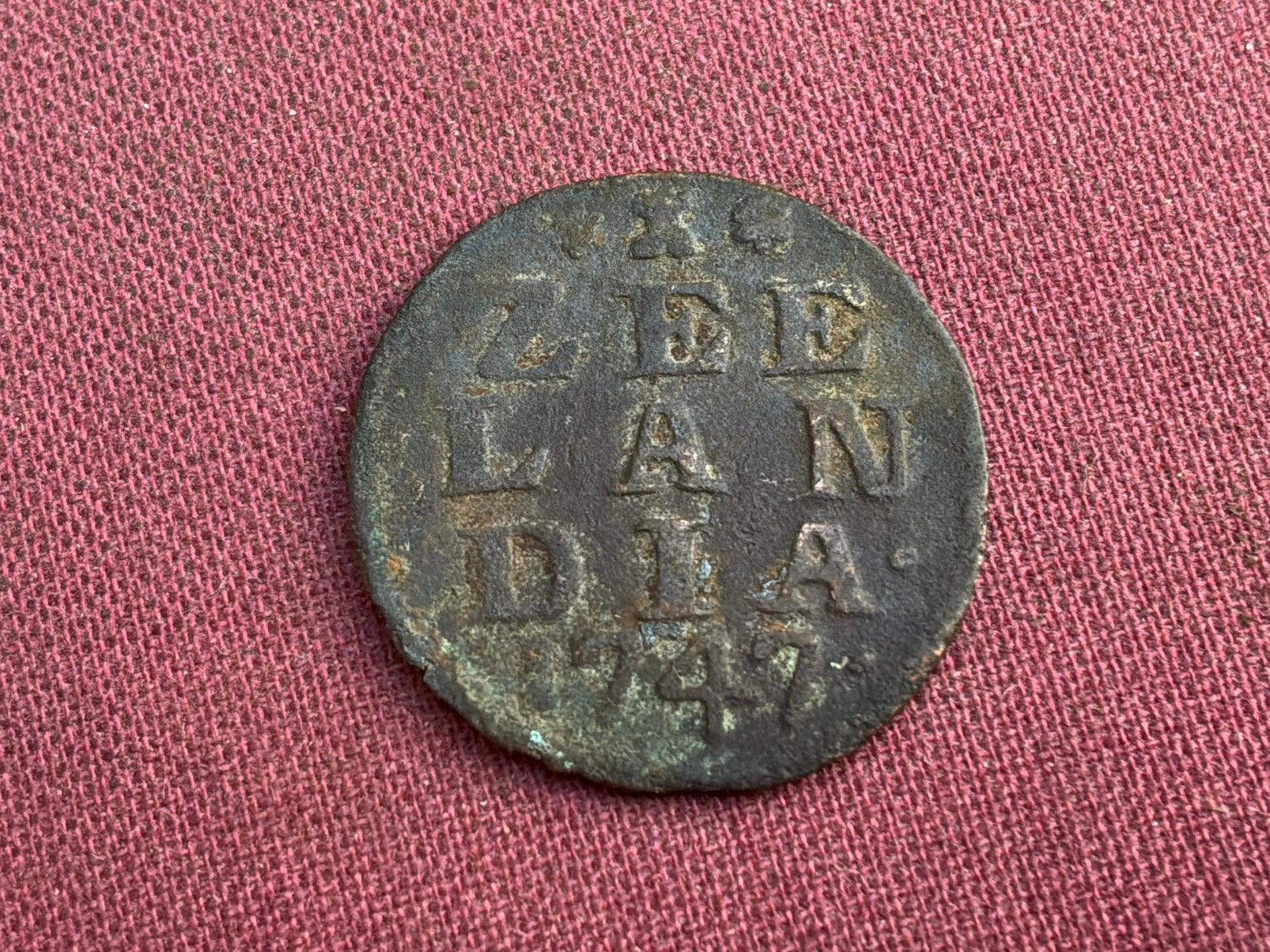 Duit 1747, Postzegels en Munten, Ophalen of Verzenden, Vóór koninkrijk, Overige waardes