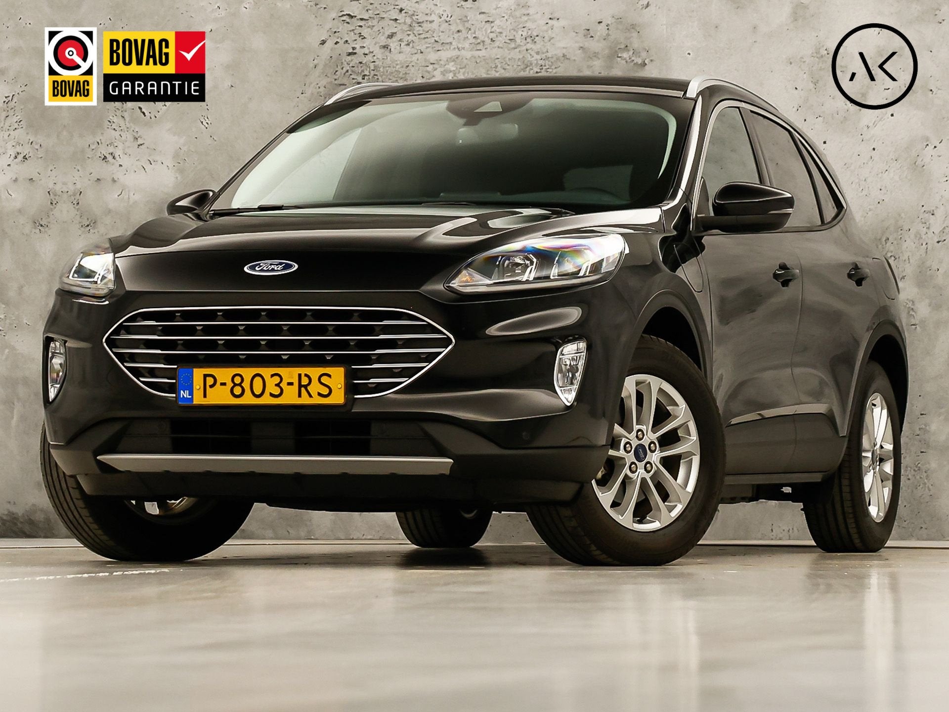 Ford Kuga 2.5 PHEV Titanium Sport 225Pk Automaat (VIRTUAL CO, Auto's, 12 maanden, Stof, Gebruikt, Zwart