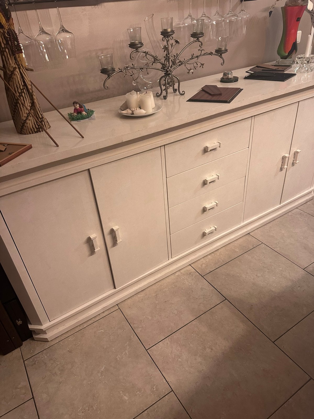 Dressoir manhatten style met lades en deuren, Ophalen, Zo goed als nieuw, 200 cm of meer, Met lade(s)
