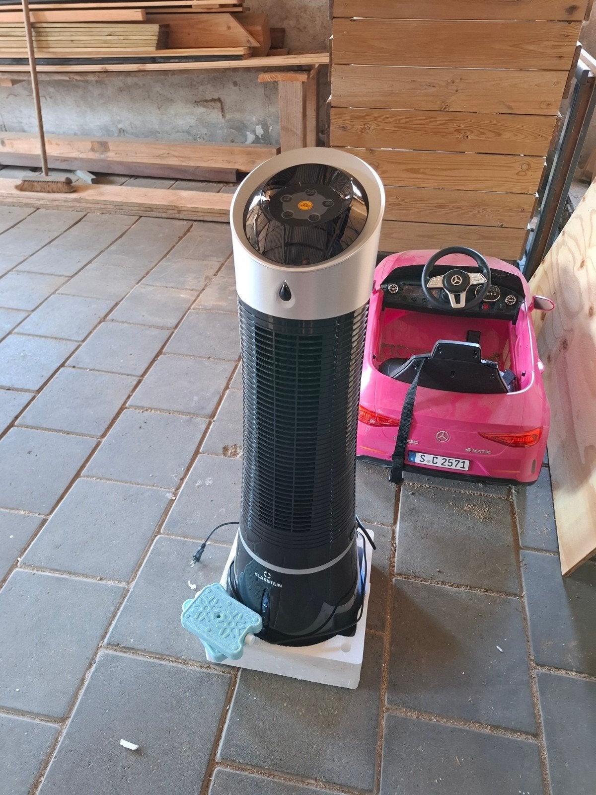 Aircooler klarstein zwart, Ophalen, Nieuw