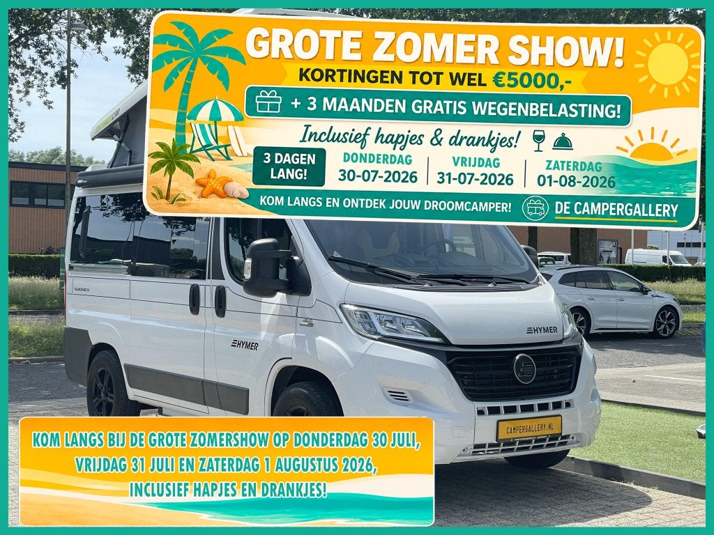 Hymer Sydney 60GT HEFDAK COMPACT 4.96M DIESELKACHEL BEARLOCK, Caravans en Kamperen, Campers, Buscamper of Camperbus, Fiat, Bedrijf