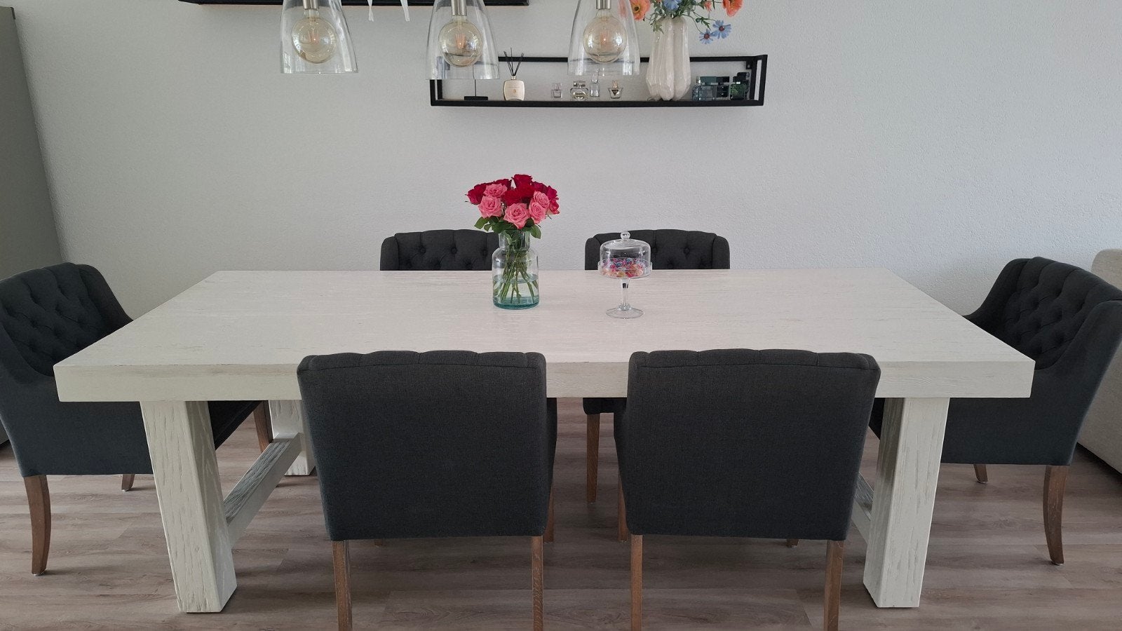 Complete eethoek mag ook apart van elkaar, Huis en Inrichting, Ophalen, 4 tot 6 stoelen