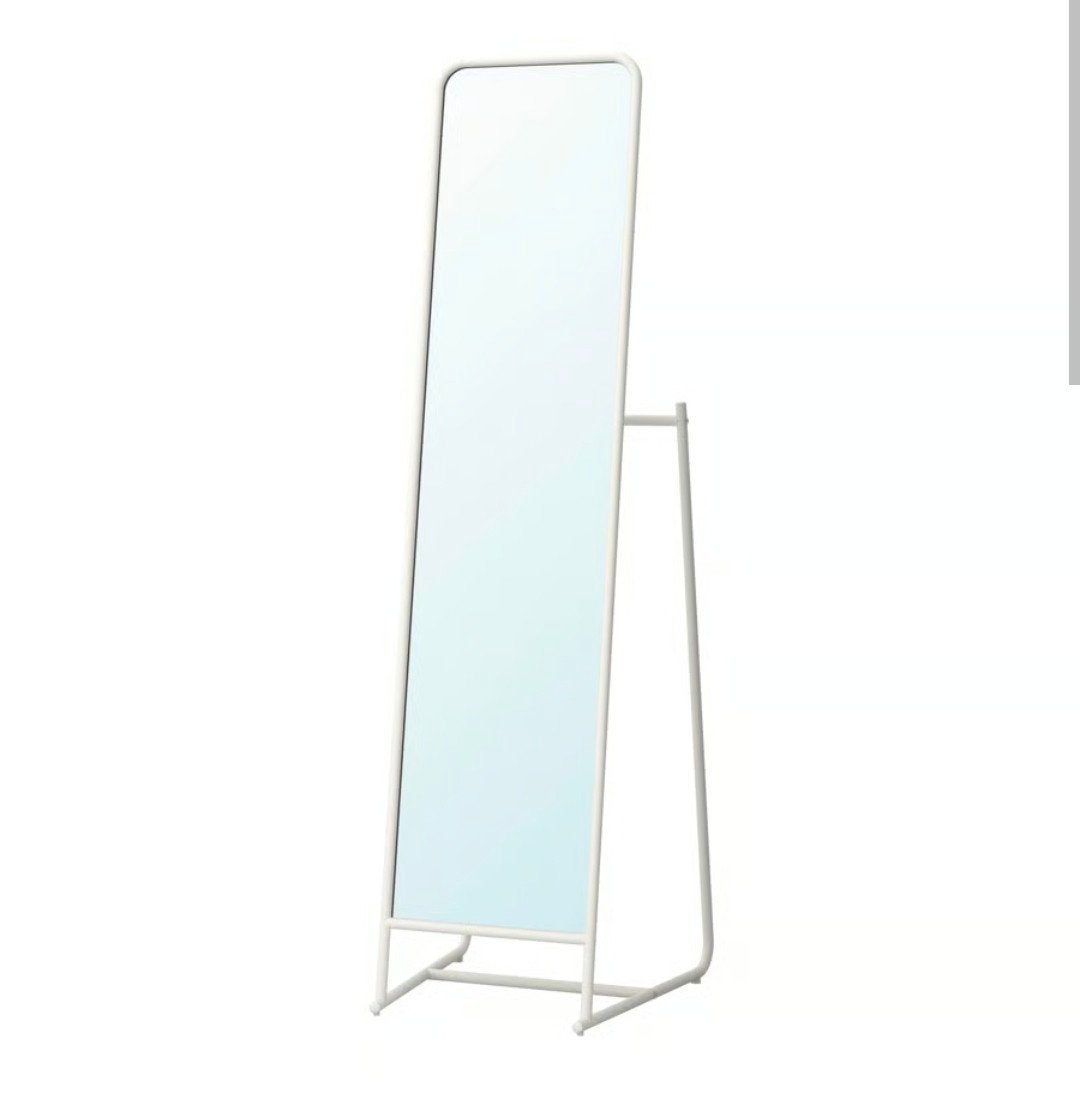 KNAPPER staande spiegel IKEA Kleur wit afmeting 48  160 cm, Huis en Inrichting, Woonaccessoires | Spiegels, Ophalen, Minder dan 50 cm