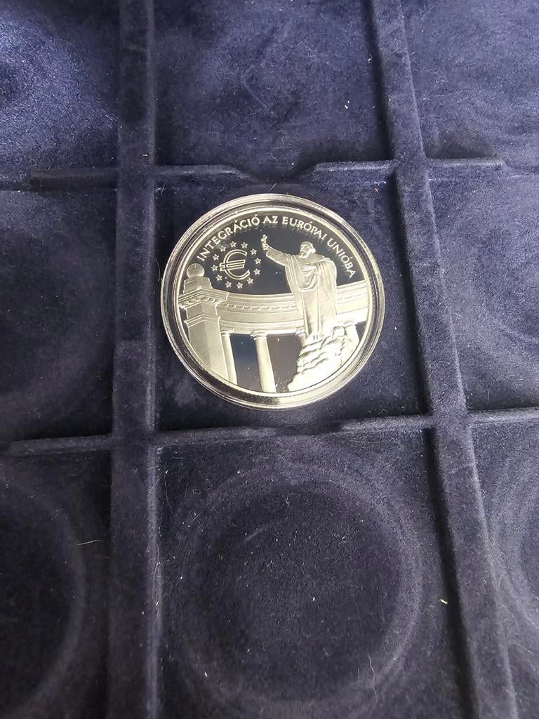 Zilveren Hongaarse Proof Munt 3000 Forint 1999, Ophalen of Verzenden, Hongarije, Losse munt, Zilver