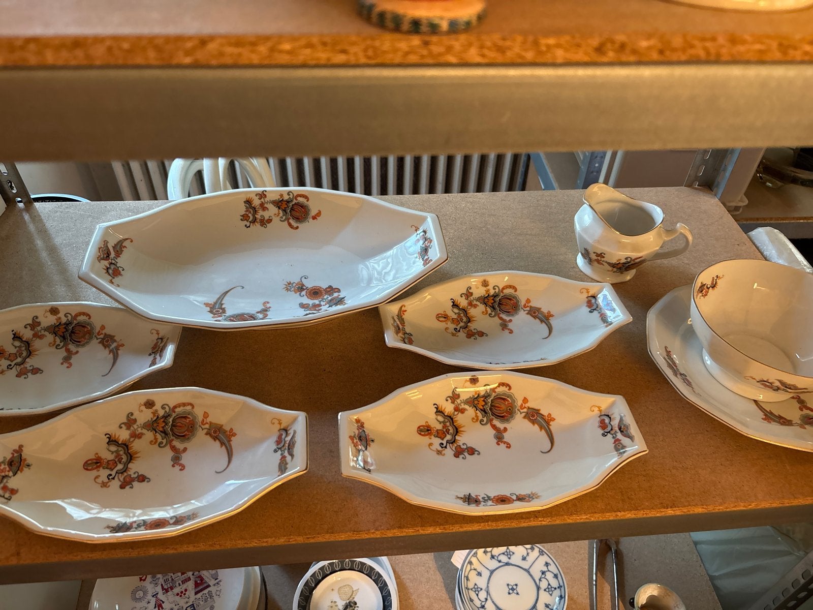 jaren 39 gedeeltelijk servies porselein Jamin, Ophalen of Verzenden