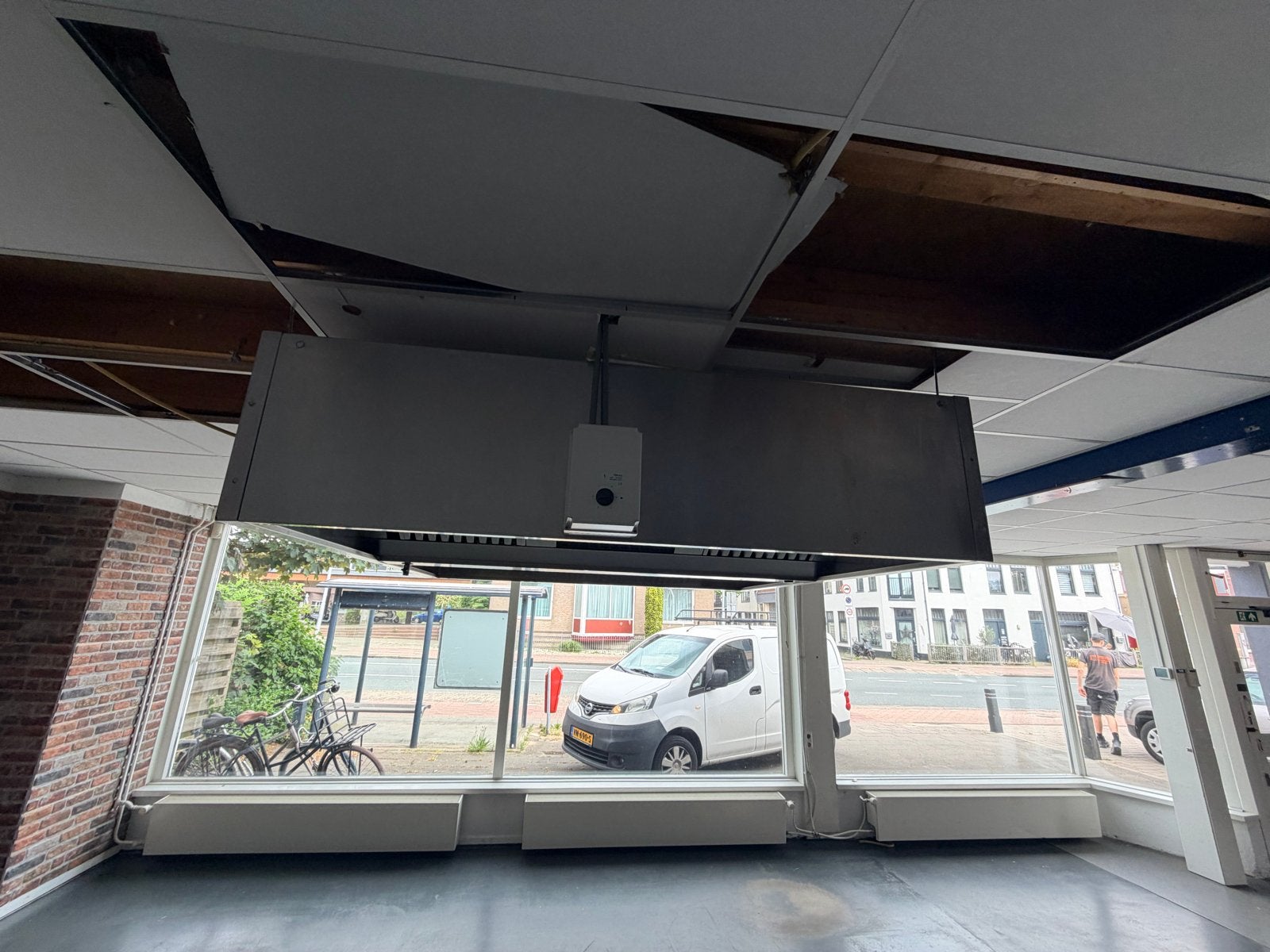 Horeca afzuigkap met motor en filters 200x200x50cm, Zakelijke goederen, Horeca | Keukenapparatuur, Ophalen, Gebruikt, Overige typen