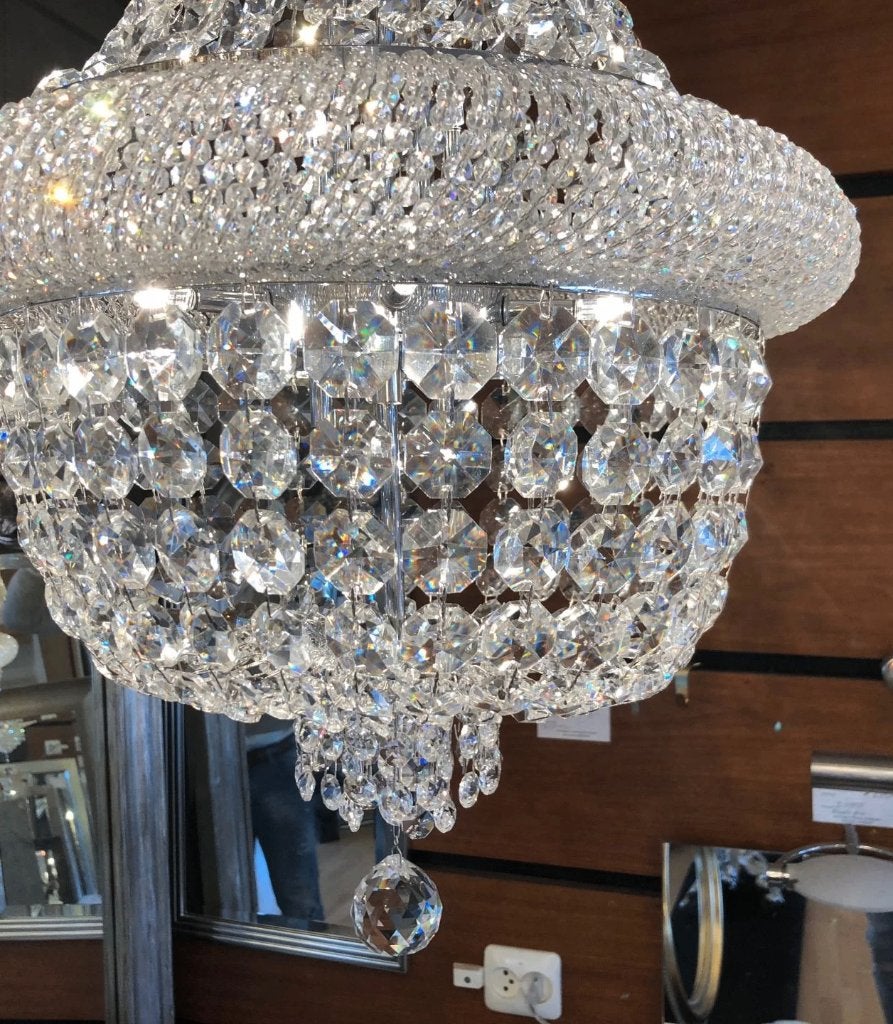 Kristal Zakkroonluchter 40 cm Kroonluchter-winkel, Huis en Inrichting, Lampen | Kroonluchters, Verzenden, Nieuw