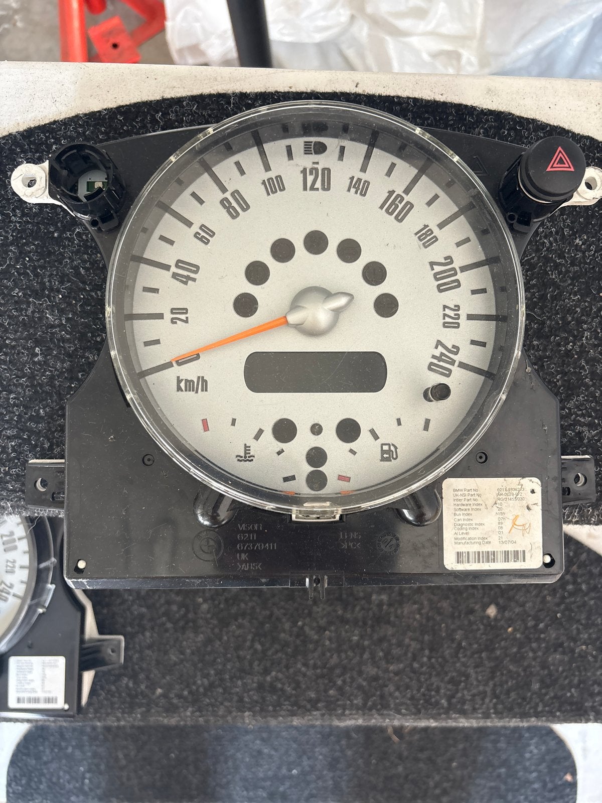 Mini Cooper S snelheidsmeter R50 R52 R53 2001-2006, Auto-onderdelen, Dashboard en Schakelaars, Ophalen of Verzenden, Gebruikt