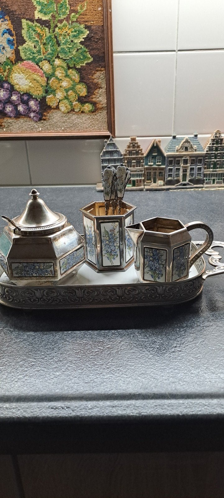 verzilverd setje, Ophalen of Verzenden