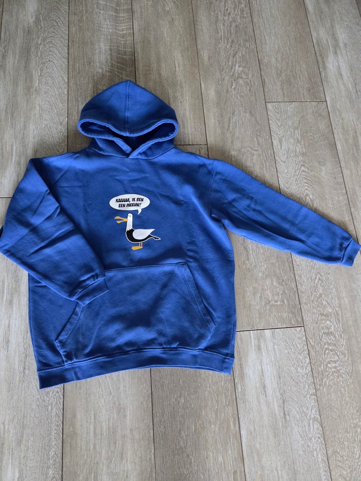 KAAAAA Ik ben een meeuw. Game meneer. Hoodie. 152-164. 12-14, Kinderen en Baby's, Kinderkleding | Maat 152, Ophalen, Gebruikt