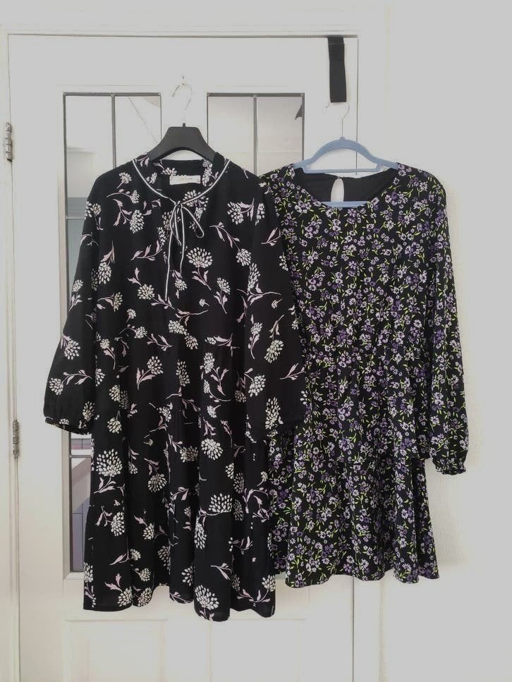 2x zomer jurken - Julia June en Only maat L, Zwart, Maat 42/44 (L), Nieuw, Ophalen of Verzenden