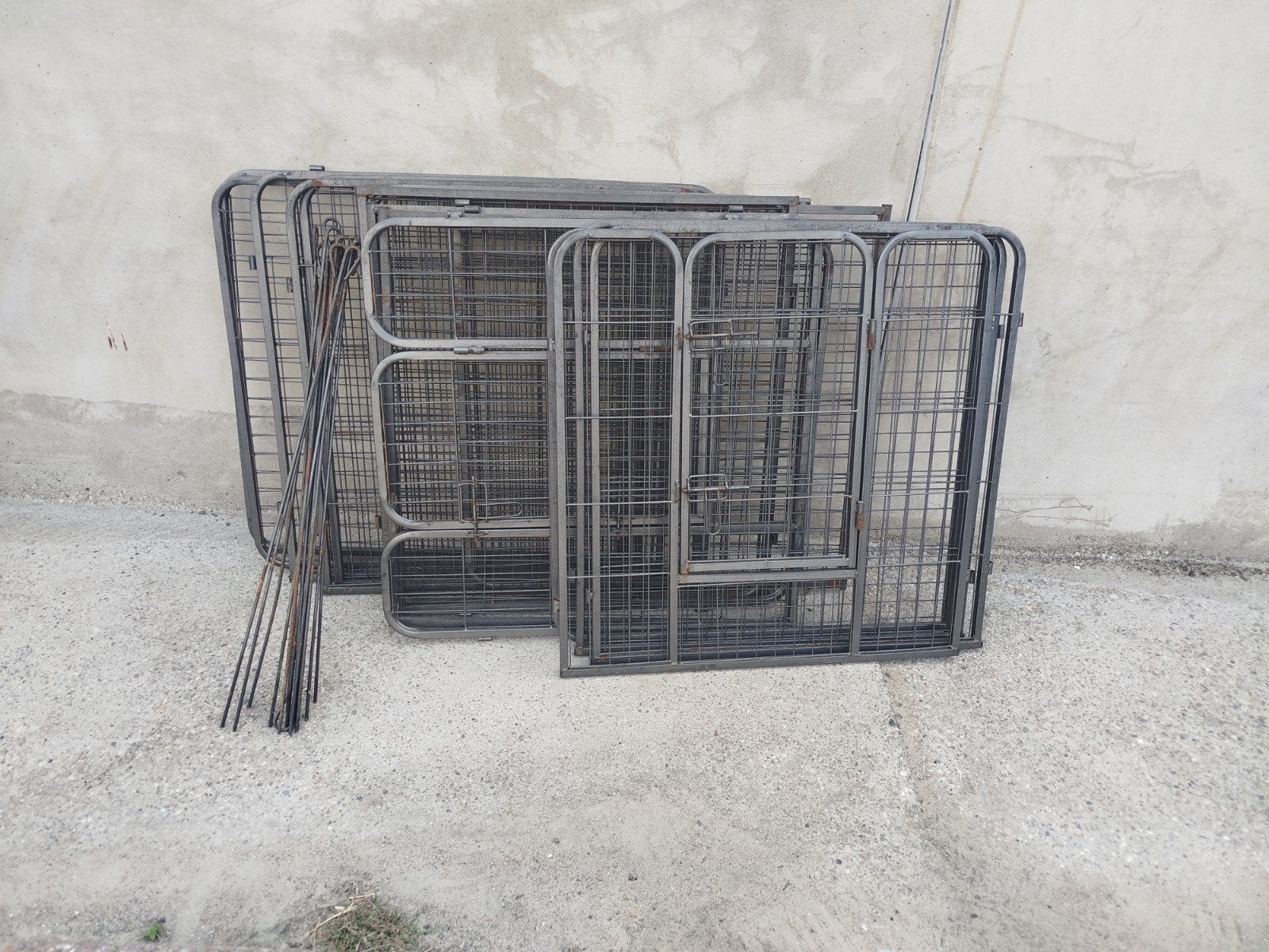 15 metalen hekpanelen, Ophalen of Verzenden, 110 cm of meer, 65 tot 100 cm