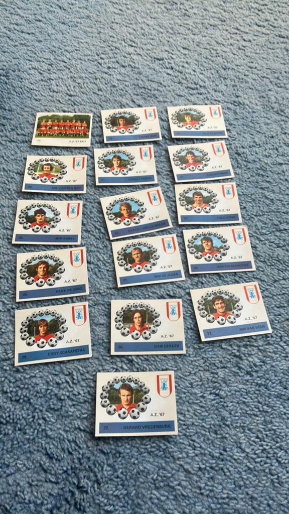 Az67 Panini montyballenserie 1970-1971, Ophalen of Verzenden, Gebruikt, Buitenlandse clubs, Poster, Plaatje of Sticker