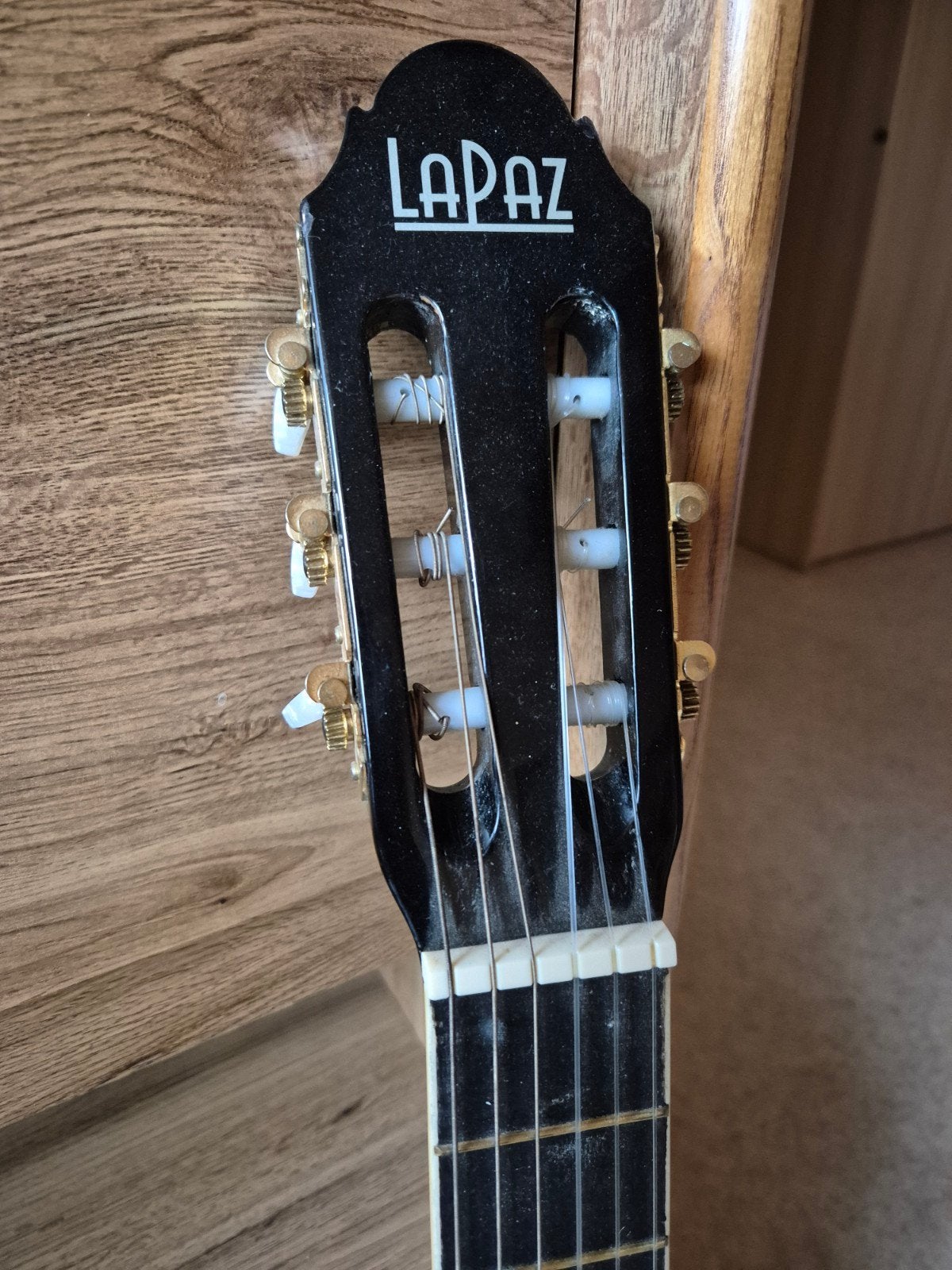 LaPaz Klassieke Gitaar - Zwart, Goede Staat, Muziek en Instrumenten, Snaarinstrumenten | Gitaren | Akoestisch, Ophalen, Gebruikt