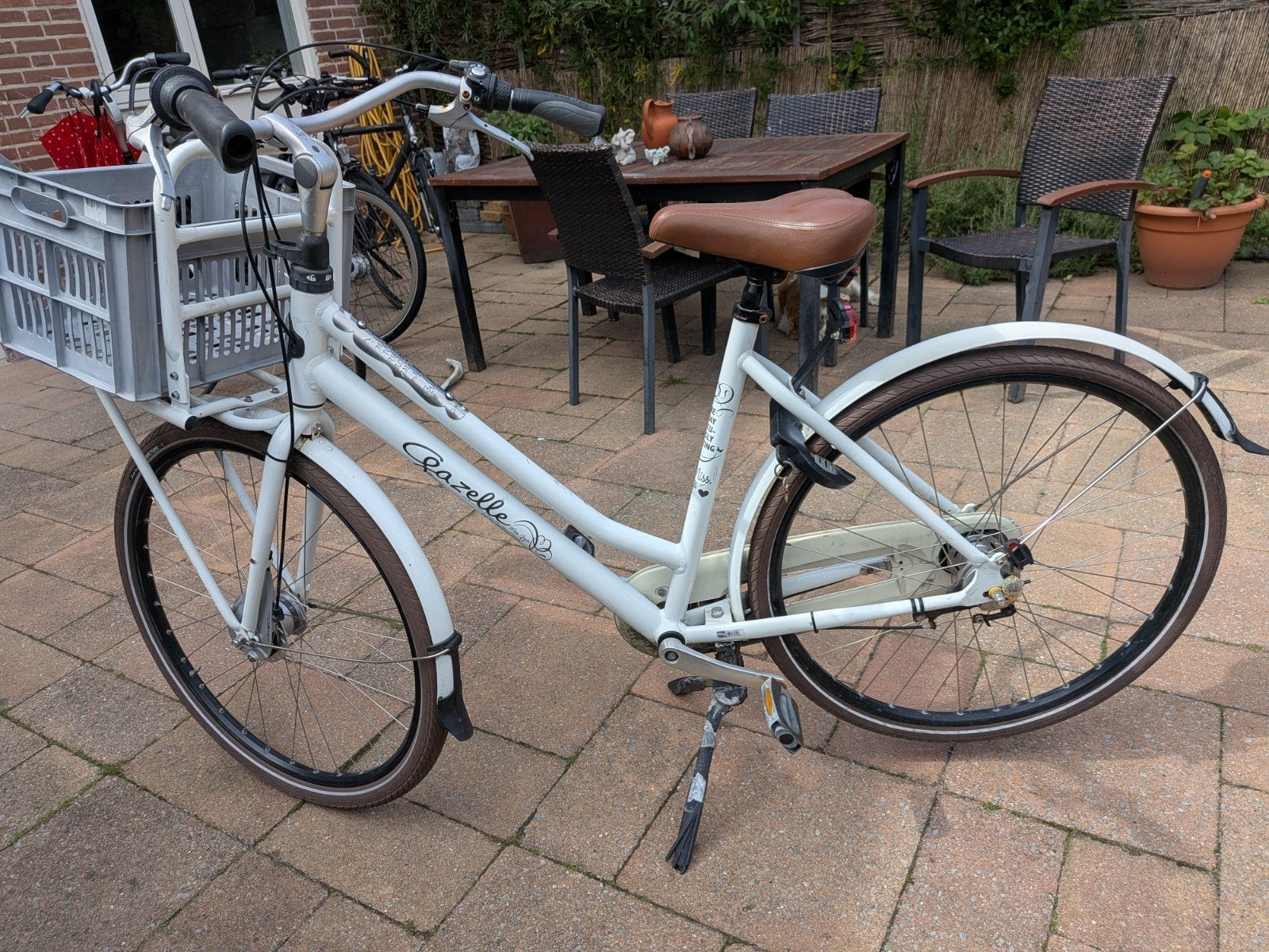 Gazelle C7 Damesfiets met voordrager en mand, Ophalen, Gebruikt, Versnellingen, 50 tot 53 cm