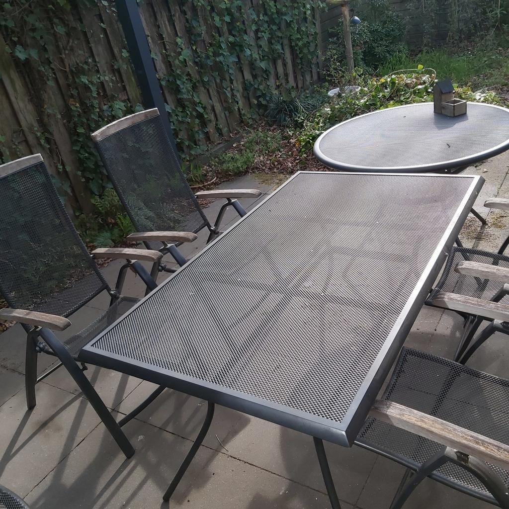 Tuinset, Ophalen, 4 zitplaatsen, Gebruikt, Aluminium