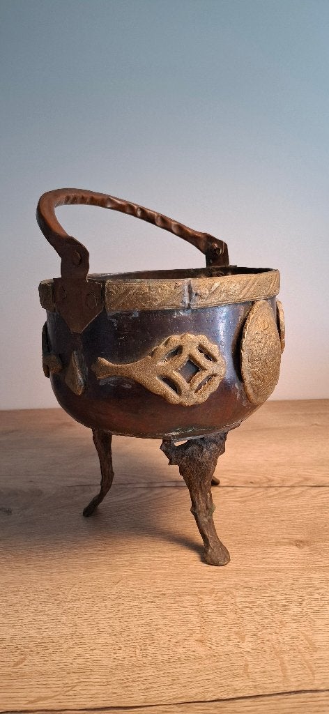 antieke bronze ketel, Ophalen of Verzenden, Brons