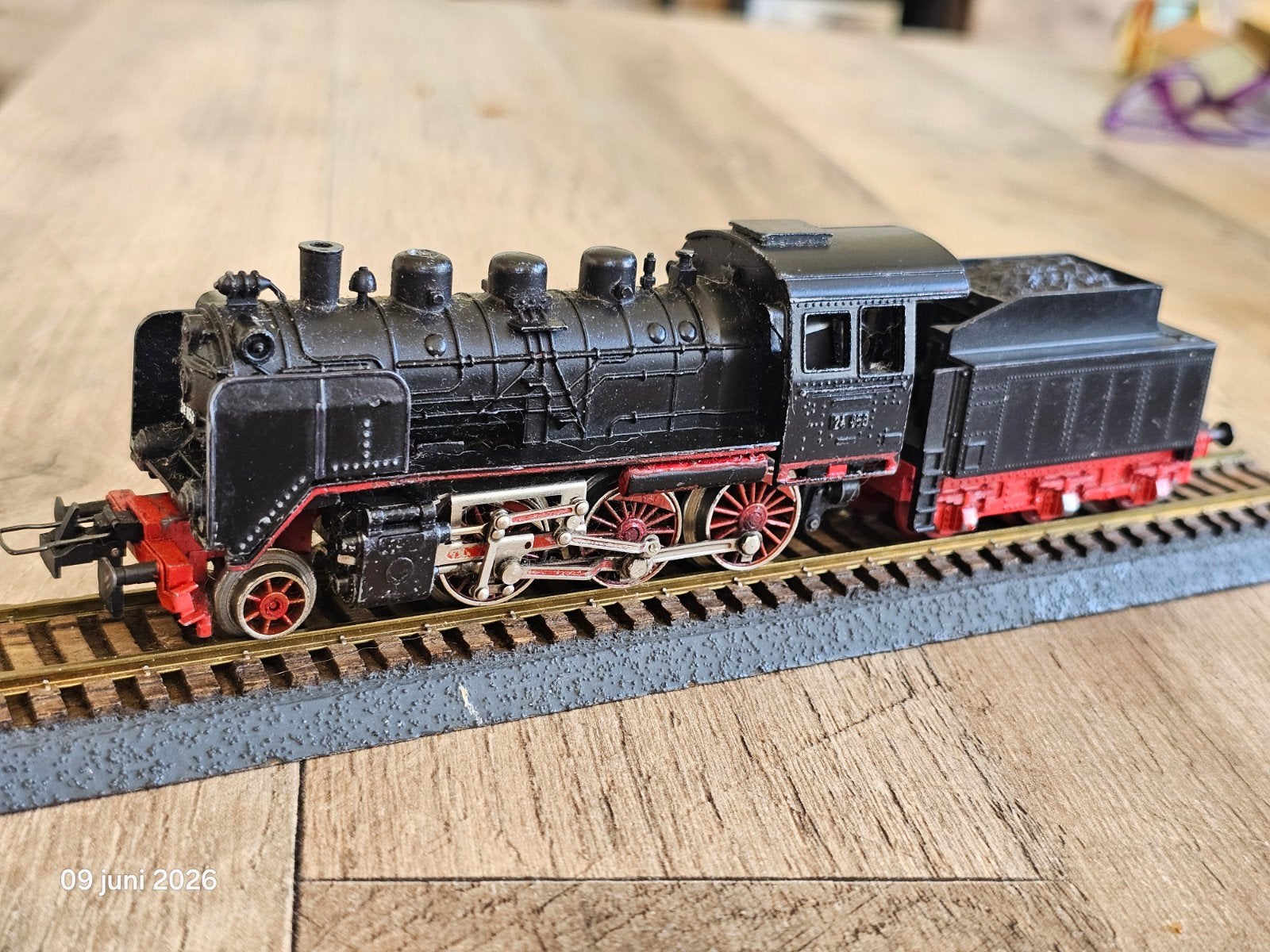 Modeltrein Ho trix-express BR-24 stoomlokomotief getest, Ophalen of Verzenden, Gelijkstroom, Locomotief, Trix