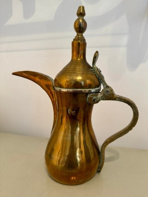 Koffiekan, koper/messing, vintage, Ophalen of Verzenden, Koper