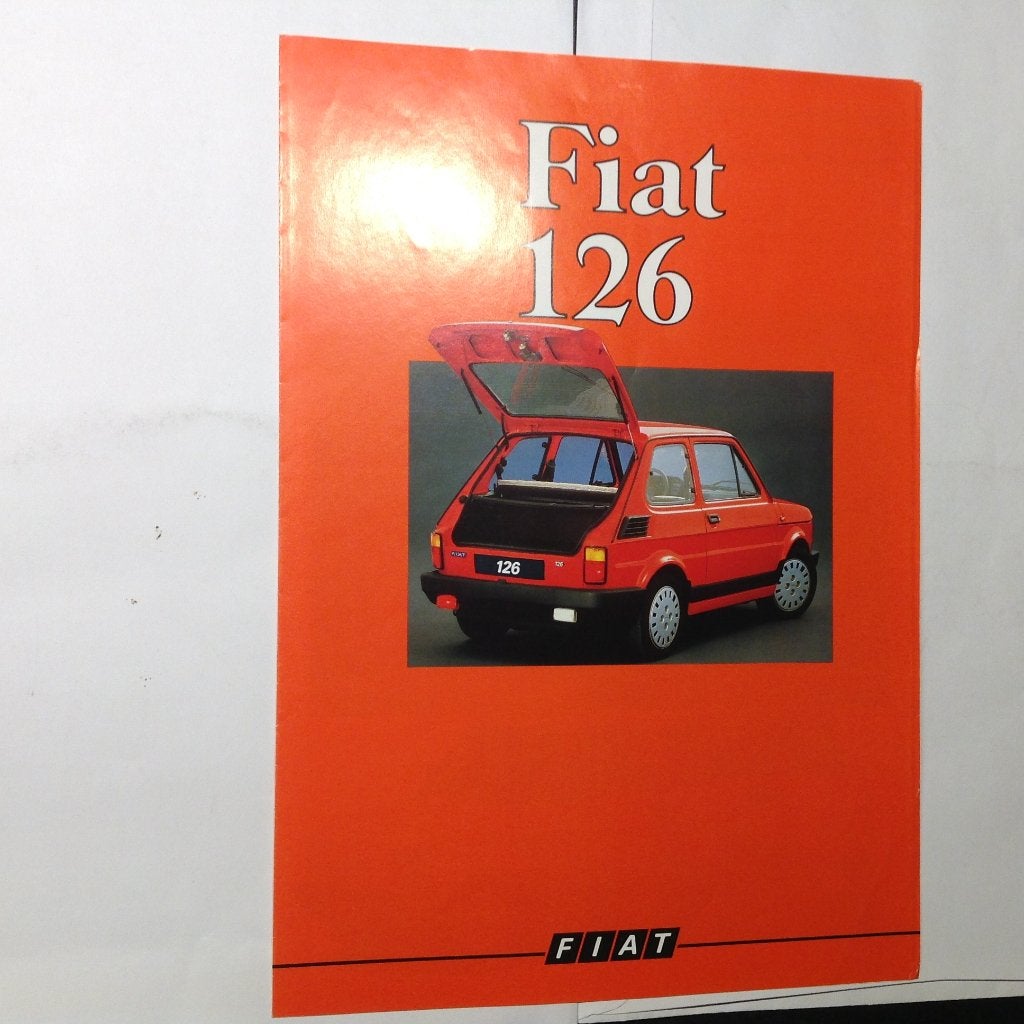 Fiat 126 Bis folder Duits 10 blz 1988, Ophalen of Verzenden, Nieuw, Overige merken