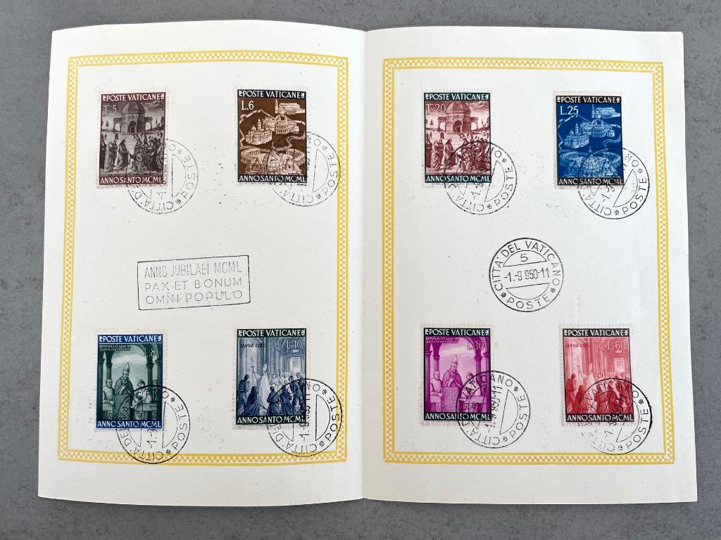 Anno Jubilaei MCML eerste dag uitgifte Vaticaanstad 1950, Ophalen of Verzenden, Europa