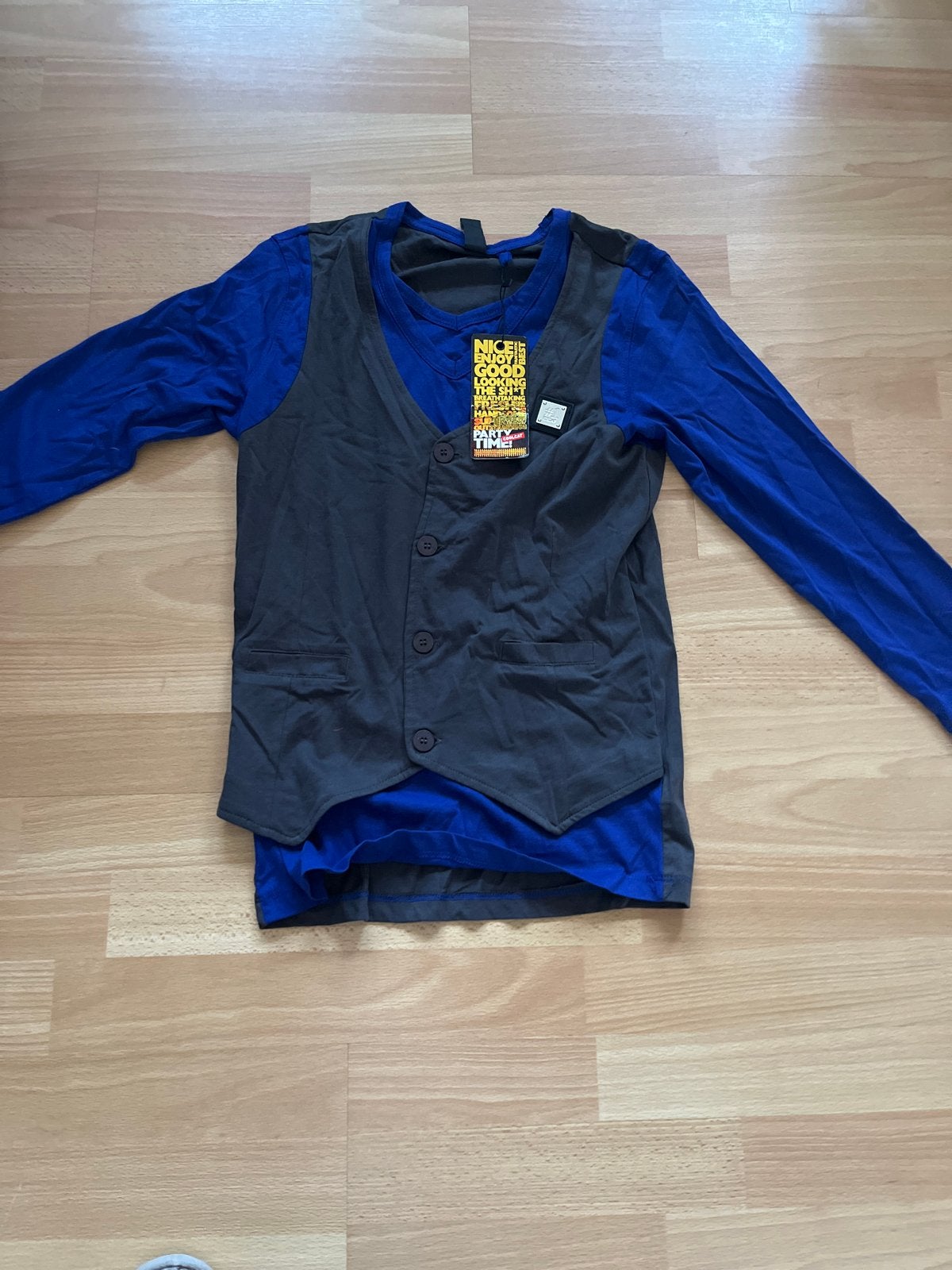 Coolcat Jongens Shirt met Vest Look - Maat 158/164, Ophalen of Verzenden, Nieuw, Jongen, Shirt of Longsleeve